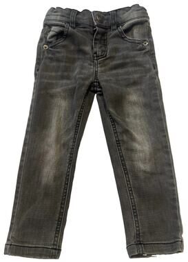 Afton Street Toddler Boys 2T Gray Wash Jeans Adjustable Waist Denim Pants